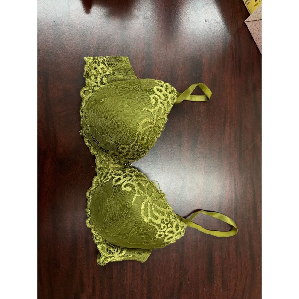 Juicy Couture Push Up Olive Colored Bra Size 34C